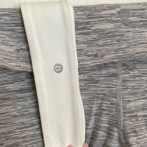 White Lululemon headband